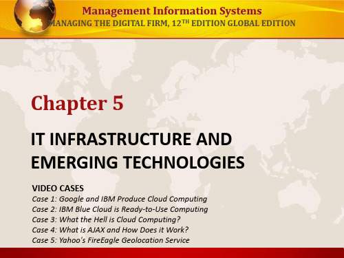 管理信息系统 IT INFRASTRUCTURE AND EMERGING TECHNOLOGIES