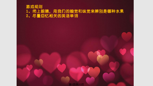 水果单词形象记忆PPT课件