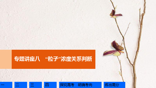 高考化学一轮复习 第8章 物质在水溶液中的行为 专题讲座八“粒子”浓度关系判断课件 鲁科版.ppt