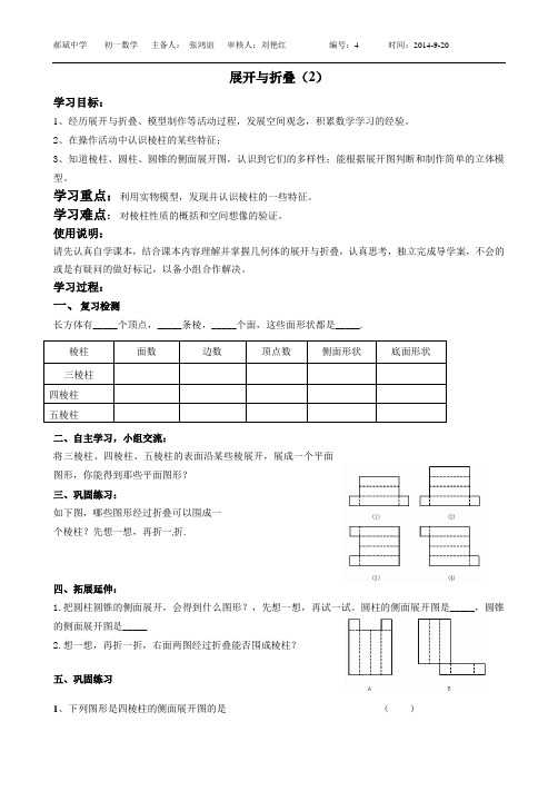 展开与折叠导学案2