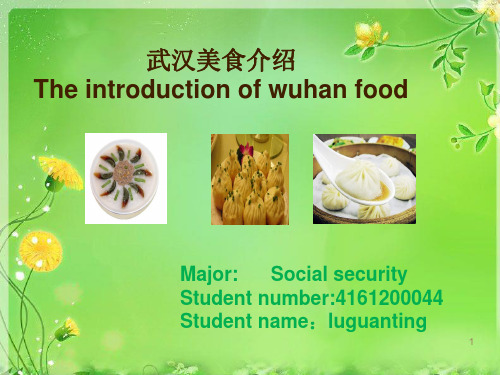 武汉美食ppt课件