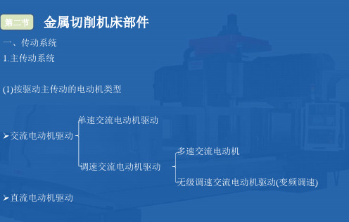 机械制造技术基础课件最新版第三章金属切削机床第2节