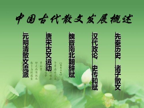 人教版高中语文阅读鉴赏《文之都  中国古代散文发展概述》示范课课件_25