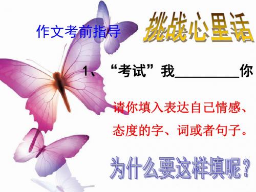 作文大赛赛前辅导PPT