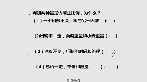 正比例应用题PPT课件