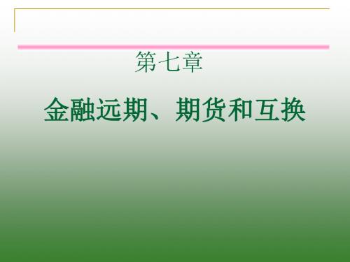 金融市场学课件第七章-文档资料