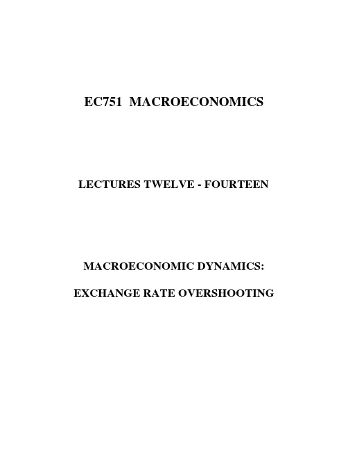 lect12-14(Macroeconomics剑桥大学,KEVIN LEE )