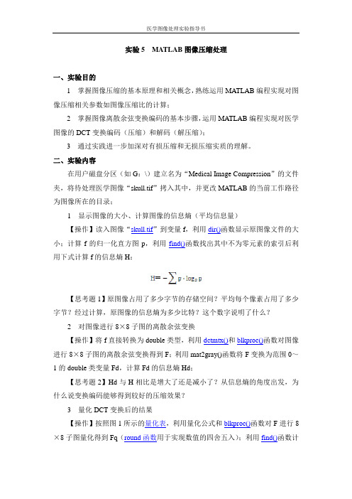 医学图像处理实验五