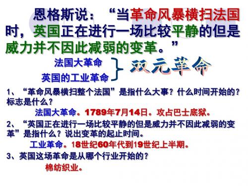 第18课 第一次工业革命