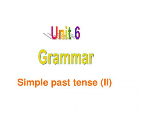 7B Unit 6 Outdoor fun Grammar 课件 (牛津版七年级下)