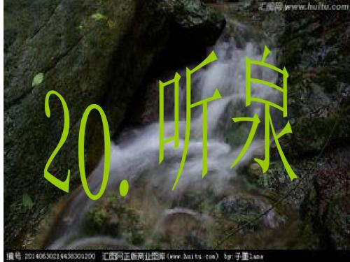 20.听泉ppt课件