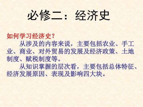 北师大版必修二 第1课：农业的主要耕作方式和土地制度(20张PPT)
