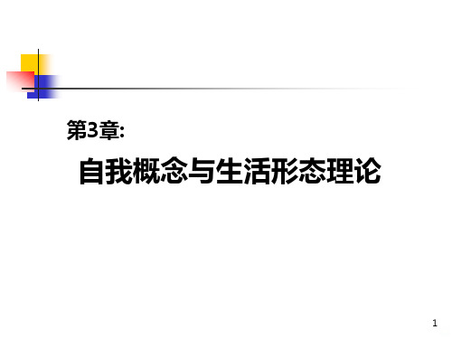 消费者行为学第三章自我概念与生活形态理论PPT课件