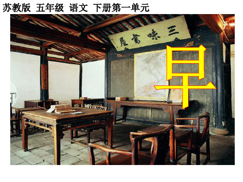 苏教版小学五年级语文下册《早》ppt精品PPT课件