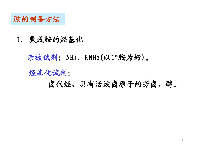 胺的制备(含苯炔)(2014)pptx