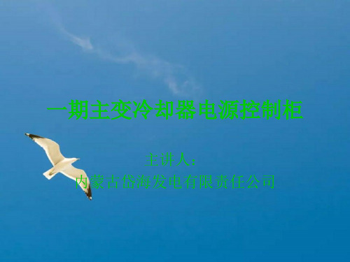 主变冷却器电源控制柜使用说明ppt课件