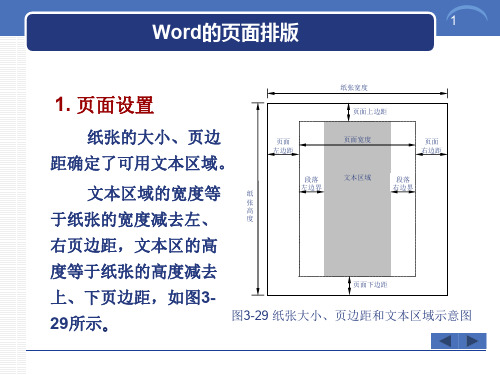 信息技术应用基础Word页面格式设置