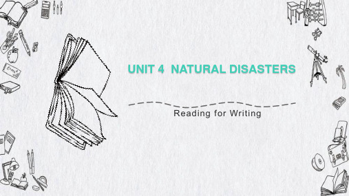 Unit4 Reading for writing写作课件 高中英语人教版必修第一册