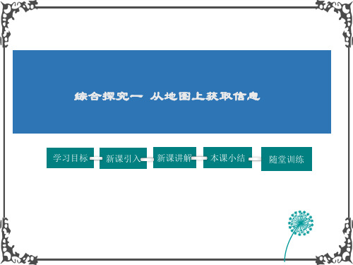 人教版历史七年级上册综合探究1  从地图上获取信息课件