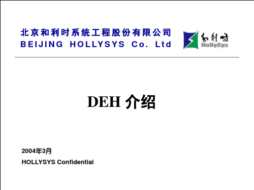 和利时DEH介绍标准版