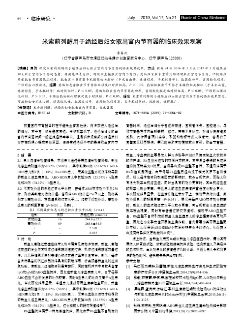 米索前列醇用于绝经后妇女取出宫内节育器的临床效果观察