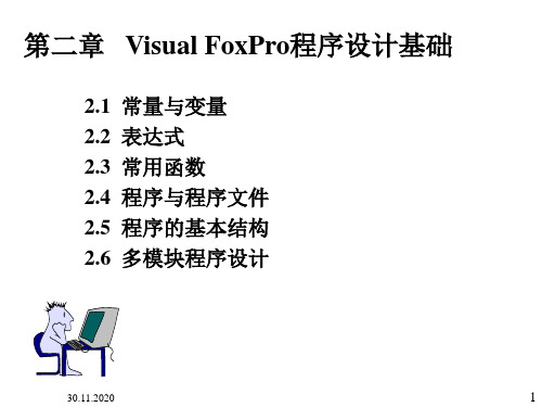 第 2 章Visual FoxPro程序设计基础精品PPT课件