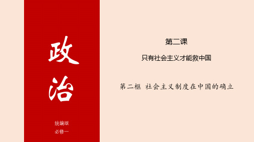 2.2社会主义制度在中国的确立