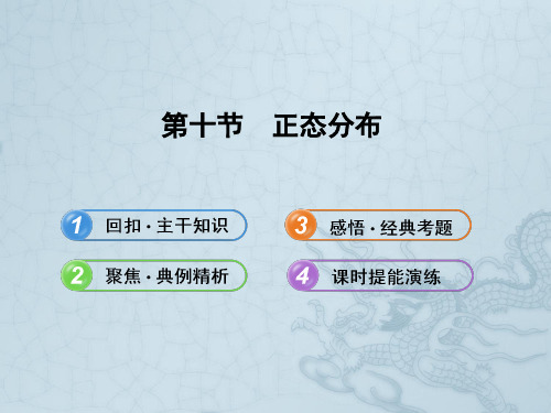 【全程复习方略】湖南省高中数学 11.10正态分布配套课件 理 新人教A版