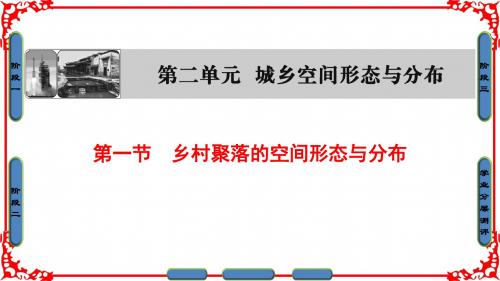 【课堂新坐标】16-17学年高中地理鲁教版选修四课件第2单元第1节乡村聚落的空间形态与分布