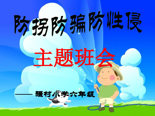 防拐骗防性侵安全教育主题班会(PPT55页).pptx