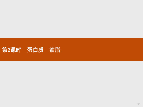新人教版必修2第七章第4节 第2课时 蛋白质 油脂课件(30张)
