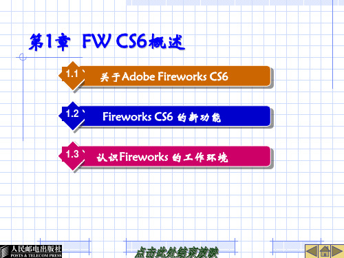 Fireworks课件第一章 Fireworks CS6 概述