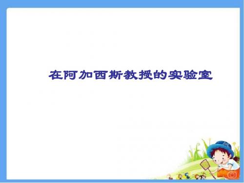 苏教版七年级语文上册 在阿加西斯教授的实验室 精品课件