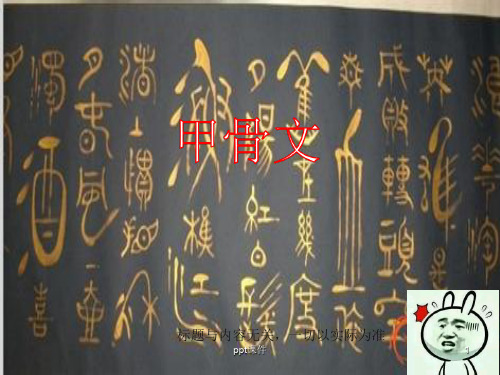 汉字的起源  ppt课件