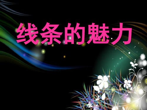 《线条的魅力》课件PPT文档