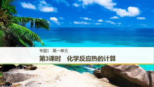 高中化学苏教版选修4课件：专题1 第一单元 第3课时