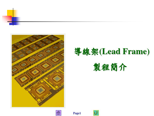 LeadFrameEtch制程简介