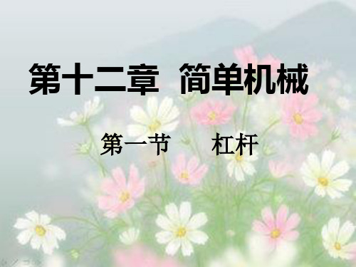 人教版-物理-八年级下册-《杠杆》