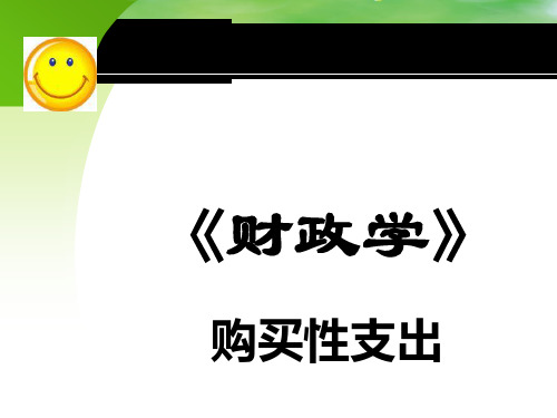 政府教育财政及购买性的支出.pptx
