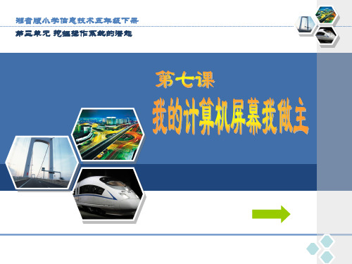 我的计算机屏幕我做主PPT课件