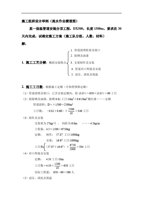 给排水工程施工组织案例