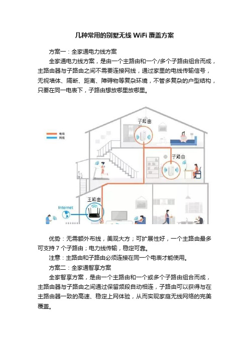 几种常用的别墅无线WiFi覆盖方案