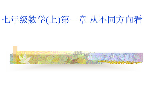 初中数学七年级上册《从不同方向看》公开课PPT多媒体课件