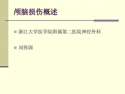 颅脑损伤概述