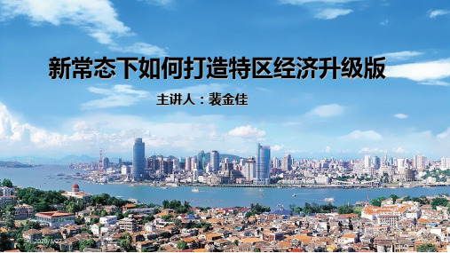 新常态下打造特区经济升级版(定稿)PPT课件