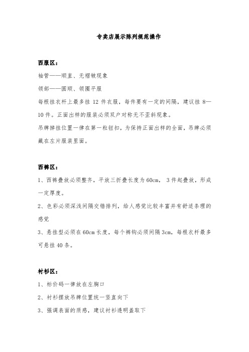 专卖店展示陈列规范操作
