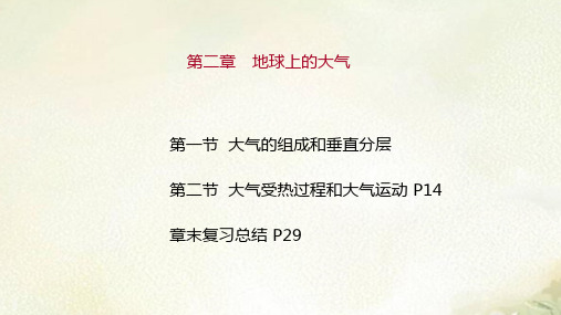 2021新版课件 新教材人教版高中地理必修第一册第二章地球上的大气