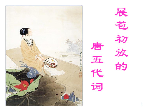 唐五代词PPT课件