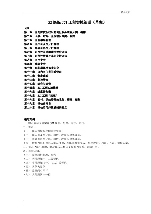 医院院JCI实施细则