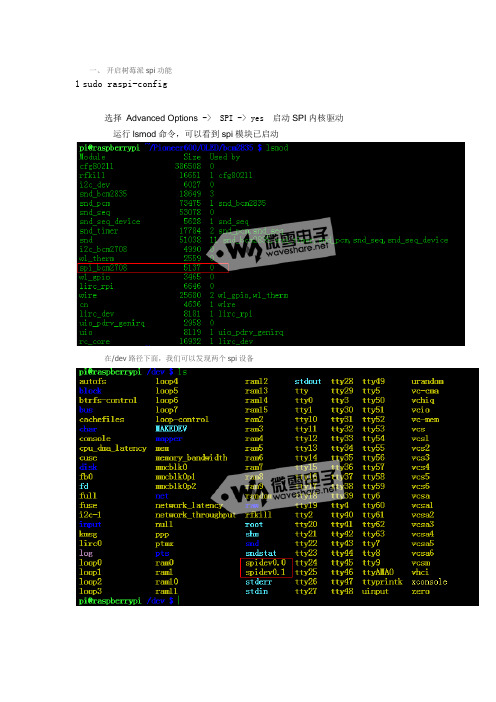 树莓派系列教程18：SPI